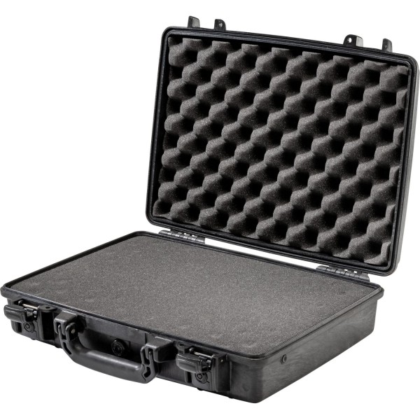 Peli 1470 WF Laptop Case, Notebookkoffer, schwarz mit Schaumstoff