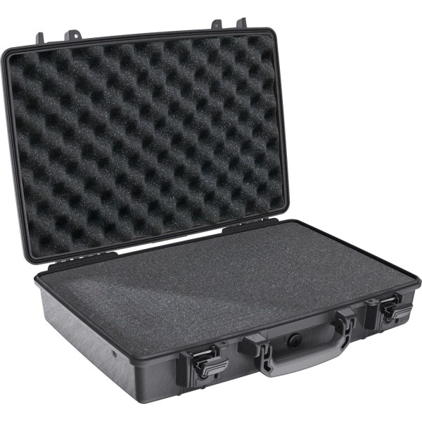 Peli 1490 WF Laptop Case, Notebookkoffer, schwarz mit Schaumstoff
