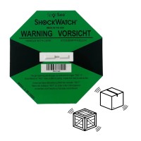 Shockwatch Label Stoßindikator 100G + Warnetikett