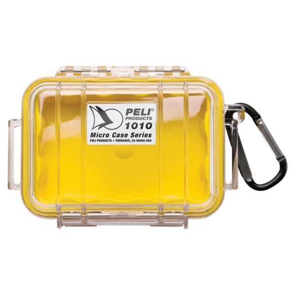 Peli 1010 Micro Case transparent, gelb