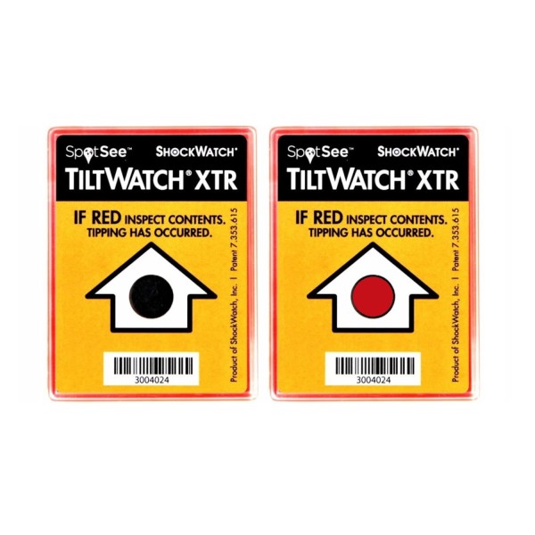 Tiltwatch XTR Kippindikator + Warnaufkleber