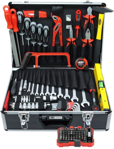 Famex 745-47 Aluminium-Werkzeugkoffer bestückt mit 164-teiligem Werkzeug-Set